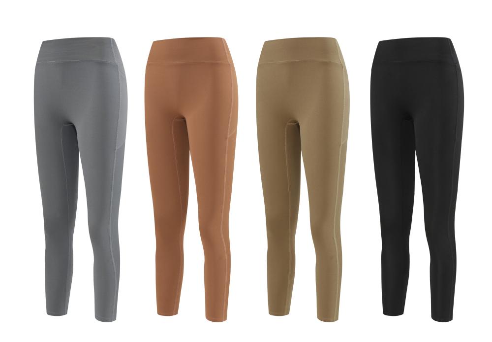 Y3104- Women's Sports Quick Drying Solid Color Yoga Pants, Sportswear, Yoga Clothes