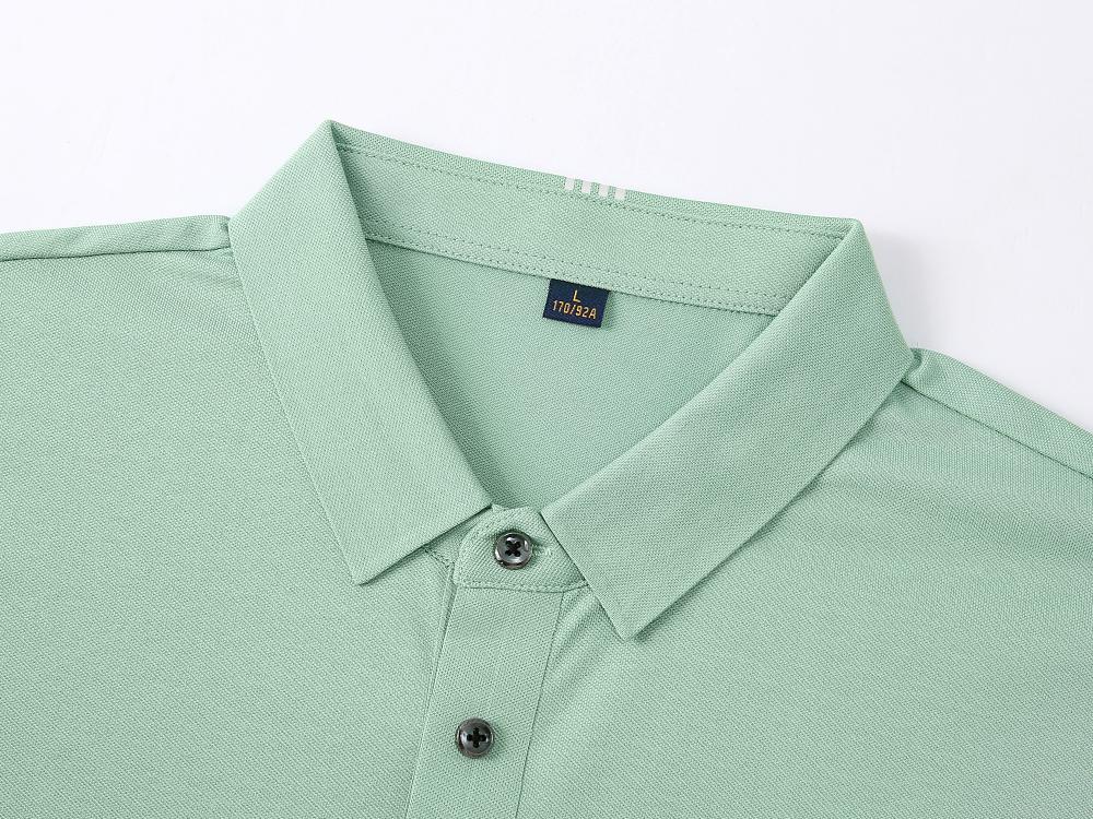 241 (Treading On Snow) Seamless Shirt Collar, Polo Short Sleeved Collar