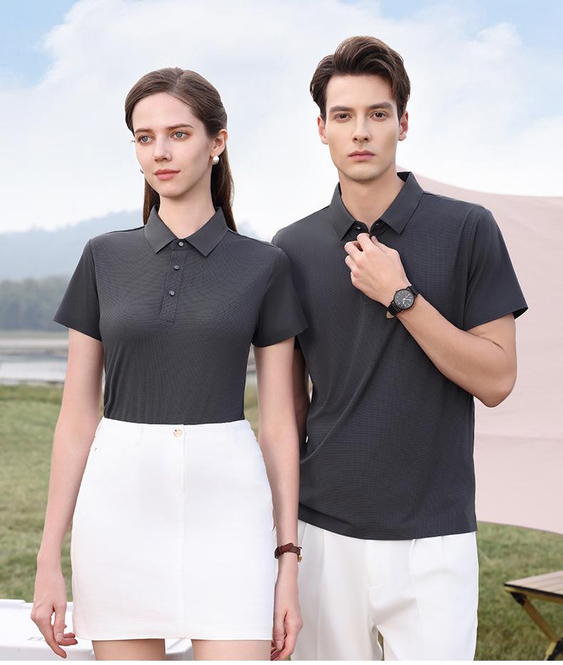 57713 # Casual Business Polo Shirt Polo Short Sleeve Collar