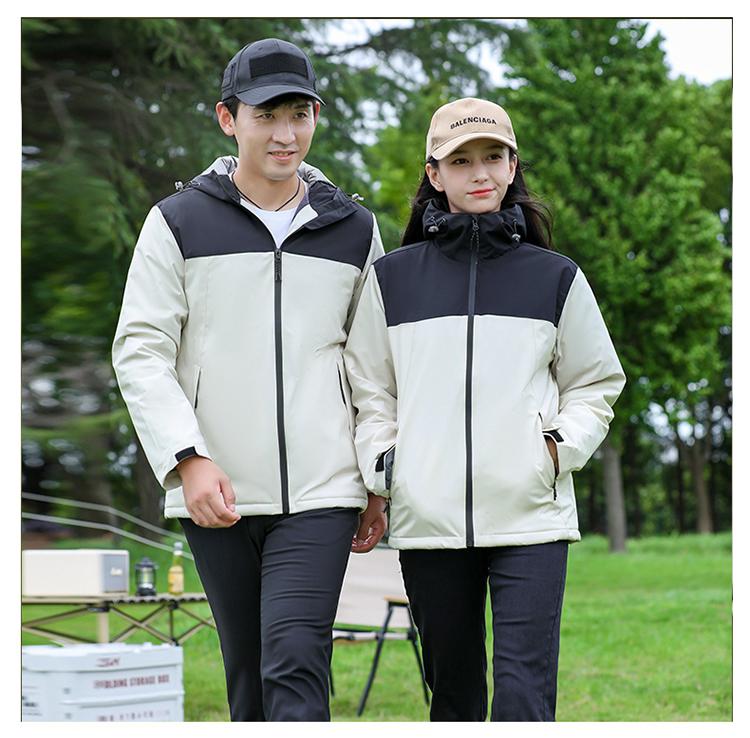 F8098 Mountain Couple's Thick Outdoor Autumn/Winter Jacket With Velvet