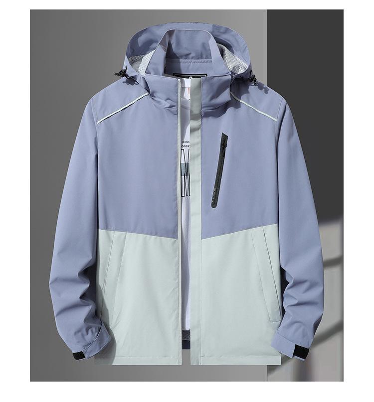 889 Color Blocked Assault Suit Trendy Brand Single-layer Thin Style Spring And Autumn Waterproof Windbreaker Outdoor Jacket