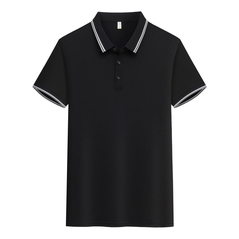 2302 Parallel Bar Lapel Polo Short Sleeved Lapel