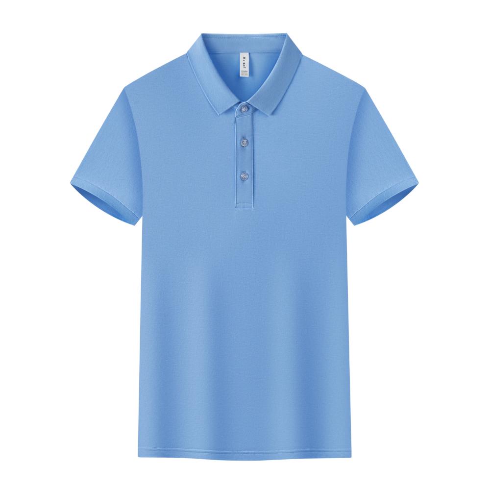 BT6699 Sorona Solid Color Lapel Polo Short Sleeved Lapel