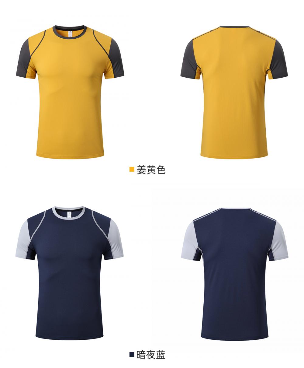 R335 # Sports Round Neck Short Sleeved T-shirt Short Sleeved Round Neck