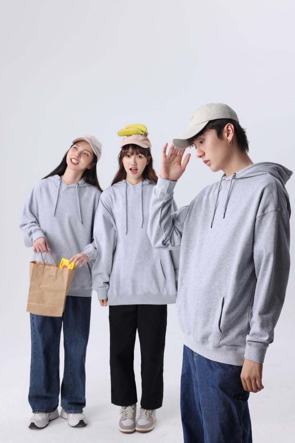 YZZ-102 # Shoulder Down Big Hairloop Hoodie Hoodie Hoodie