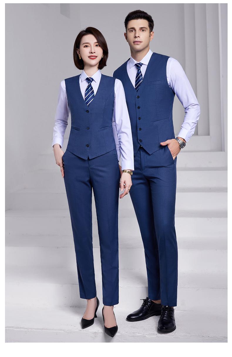 8898 BYD Haze Blue/Double Button Bead Edge -350g Suit Business And Leisure