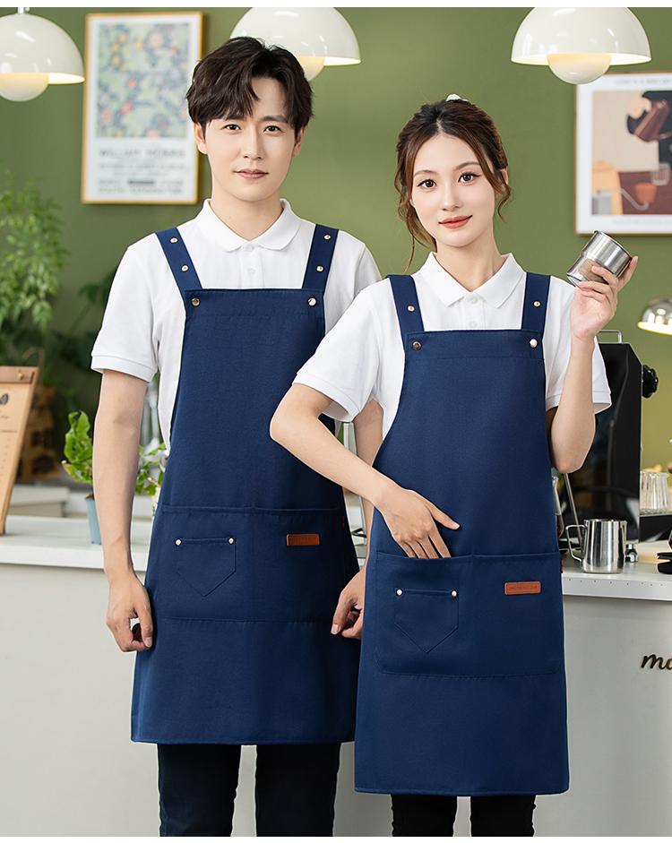 CX2306 Canvas Waterproof Widened Shoulder Strap Adjustable Apron Double Shoulder Buckle