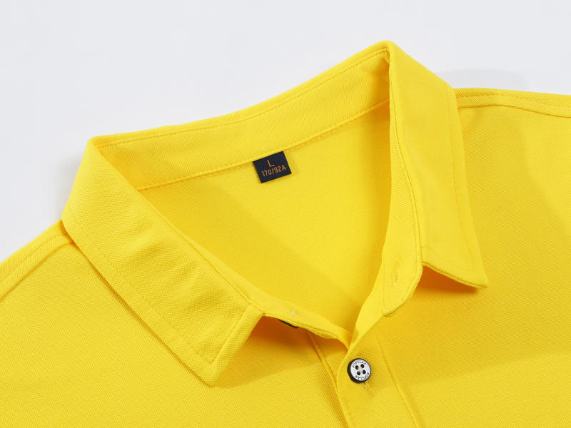 6008 Ice Cool Cotton Solid Color Shirt Collar (Adult) Polo Short Sleeve Collar