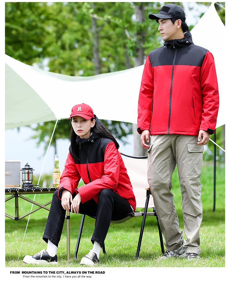 F8098 Mountain Couple's Thick Outdoor Autumn/Winter Jacket With Velvet