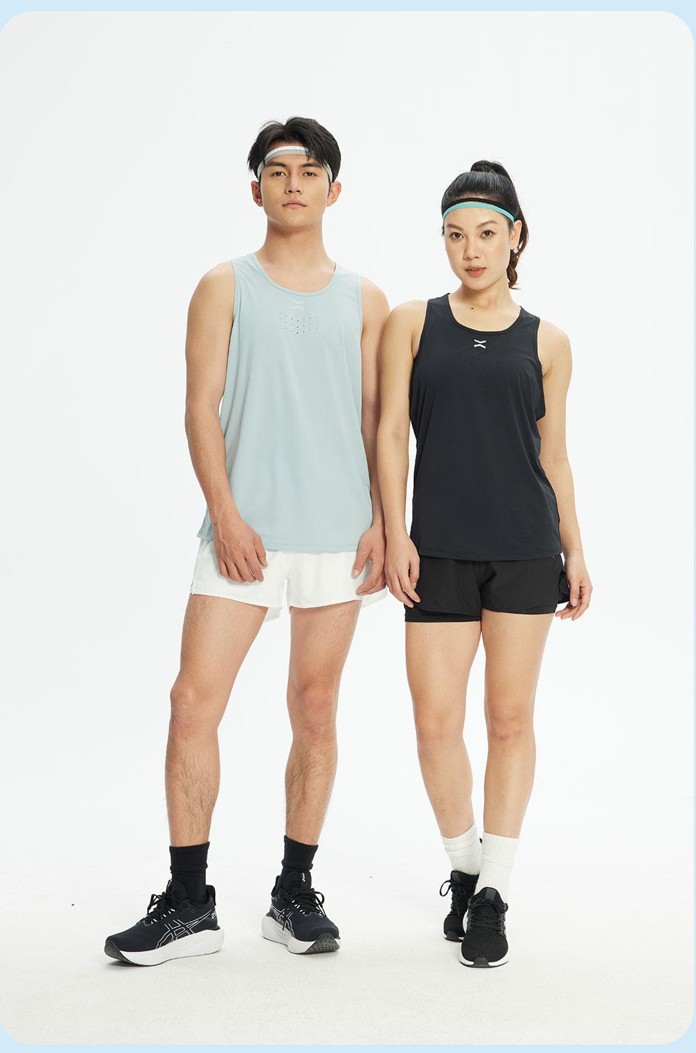 R357 # Sports Running Casual Vest T-shirt Sleeveless Round Neck