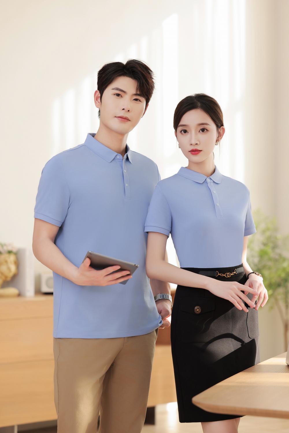 KF8089 # Fashion Polo Shirt Polo Short Sleeve Collar