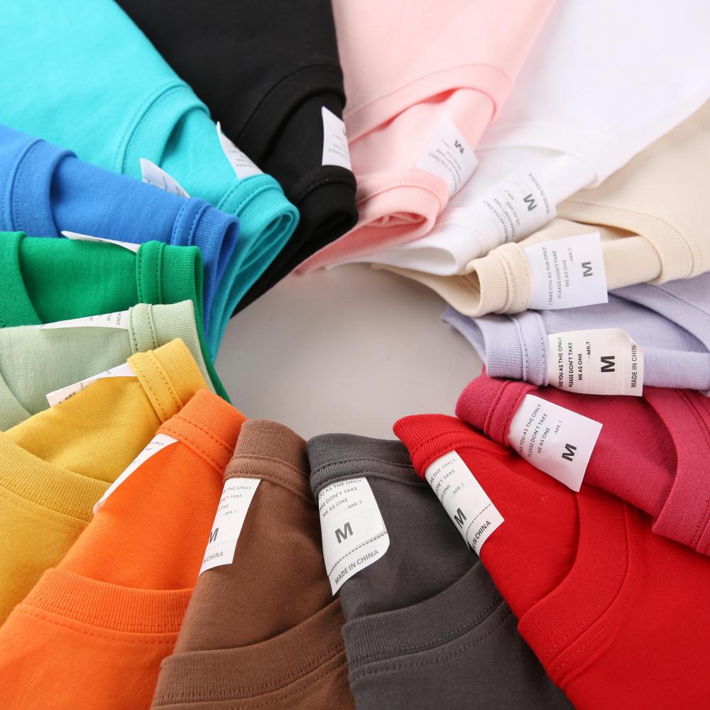 A5025-200g Large Drop Shoulder Half Sleeved T-shirt Short Sleeved Round Neck