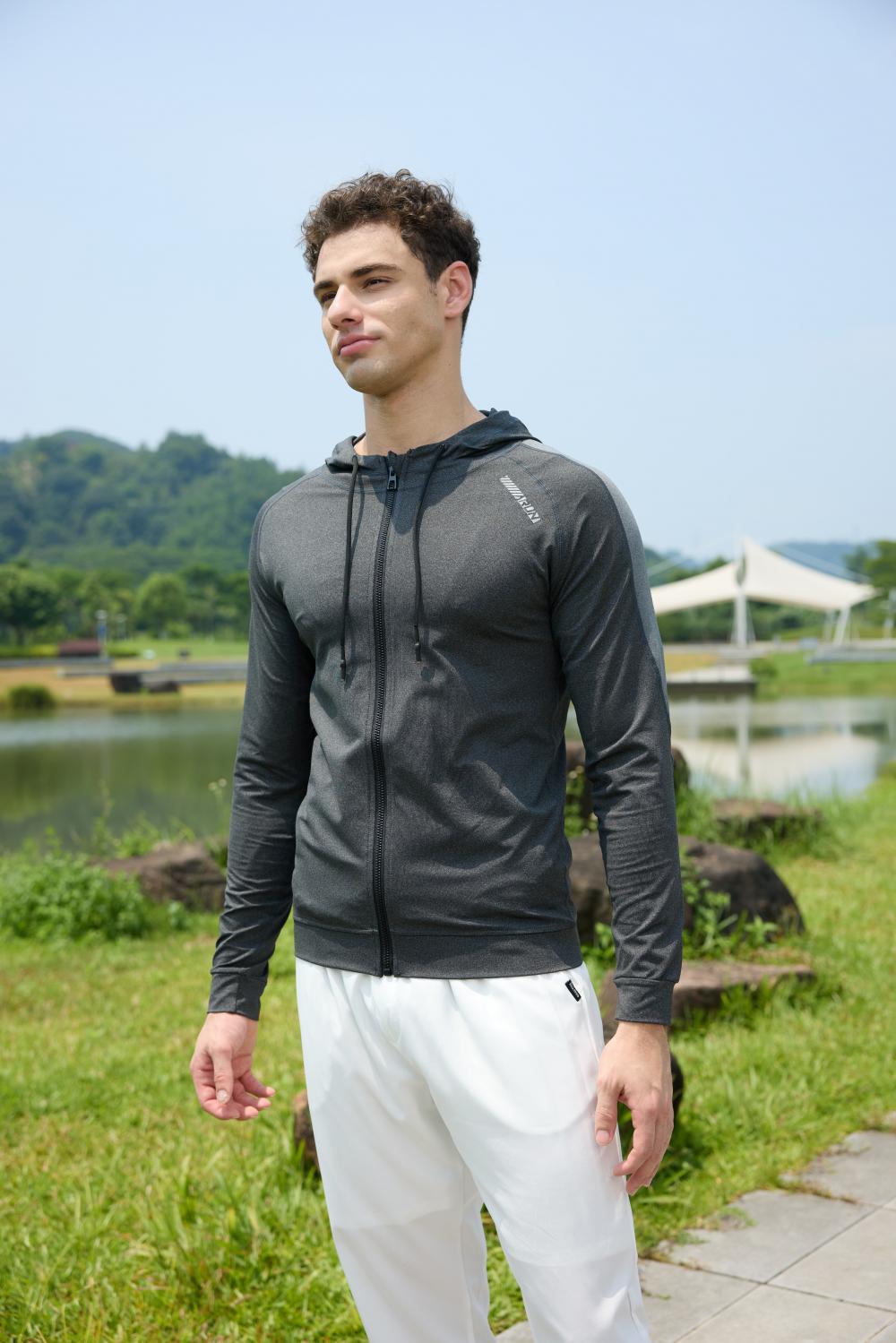 Mens S933 # Men's Running And Fitness Jacket Single Layer