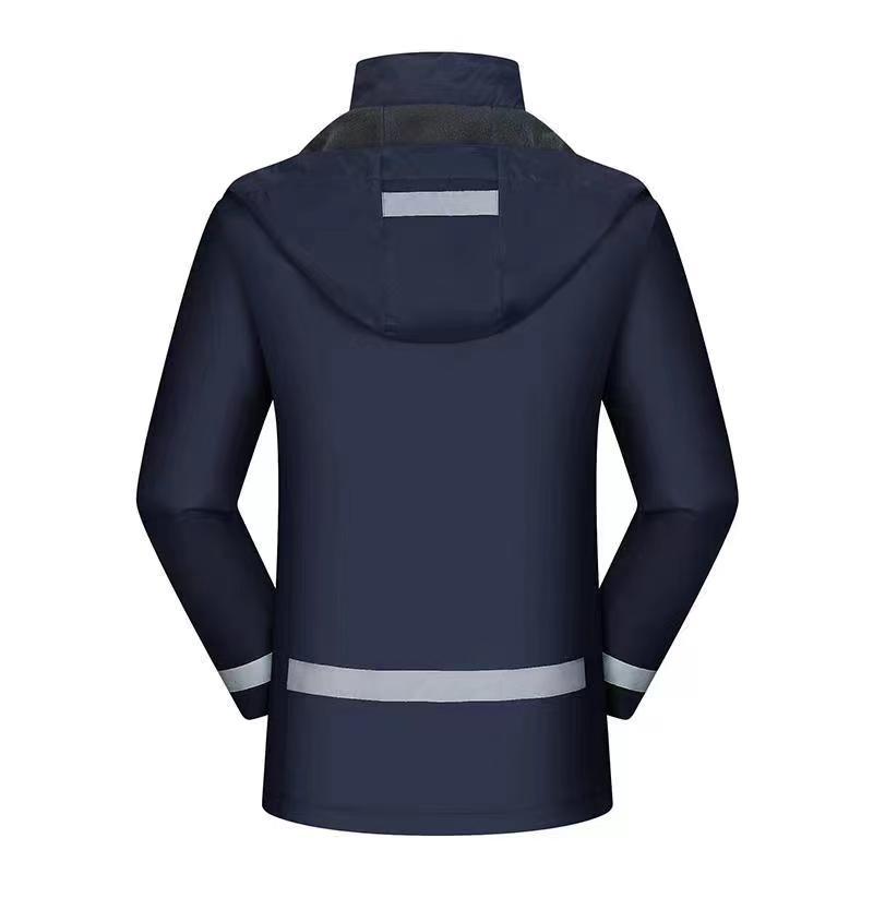 F1080 Integrated Fleece Grid With Mid Point Reflective Design, Thick Jacket