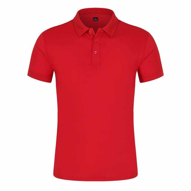 181TBB Solid Color Bead Polo Short Sleeved Lapel