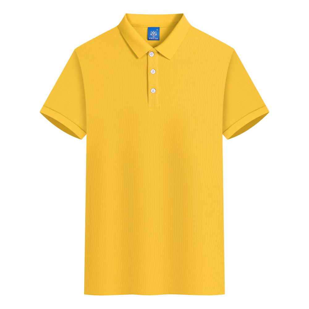 F2011-210g 50% Island Cotton 50% Ice Ion Fiber Solid Color Polo Shirt Polo Short Sleeved Collar