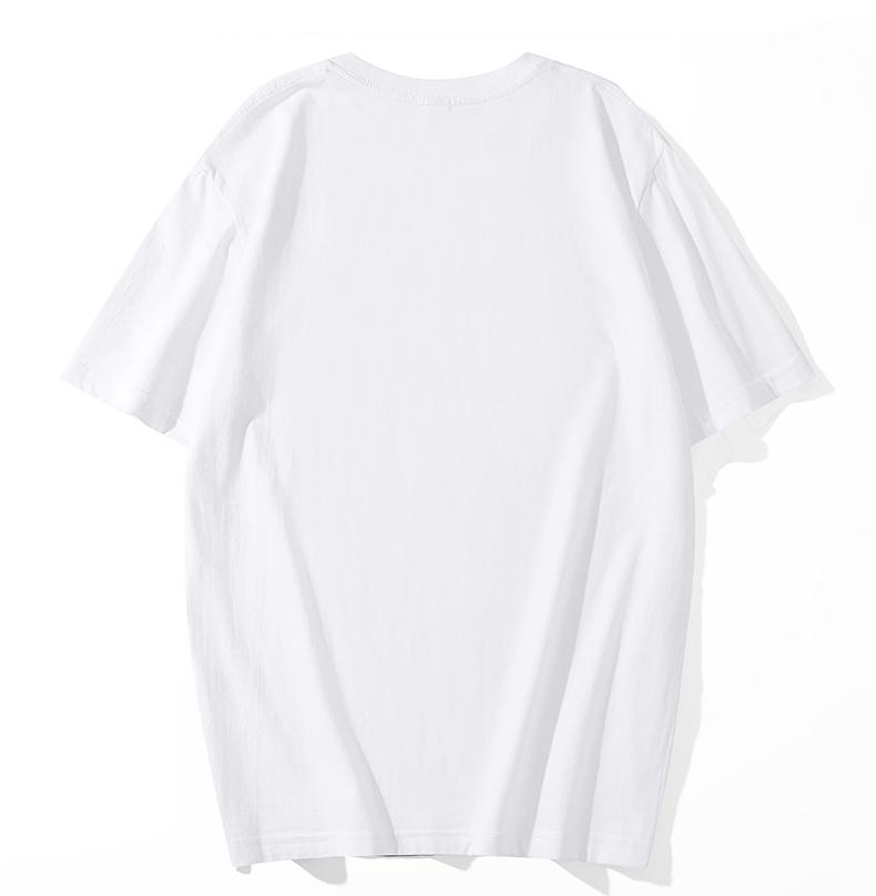 A5004-200g Regular Short Sleeved Round Neck Pure Cotton T-shirt