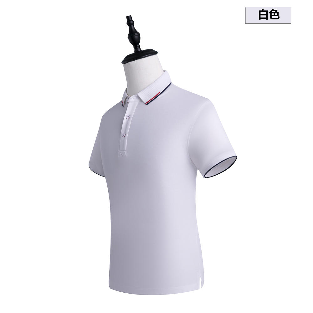 G3 # 190g 40pcs Ice Cold Silk Cotton Intermediate Color Second Level Lapel Polo Short Sleeved Lapel