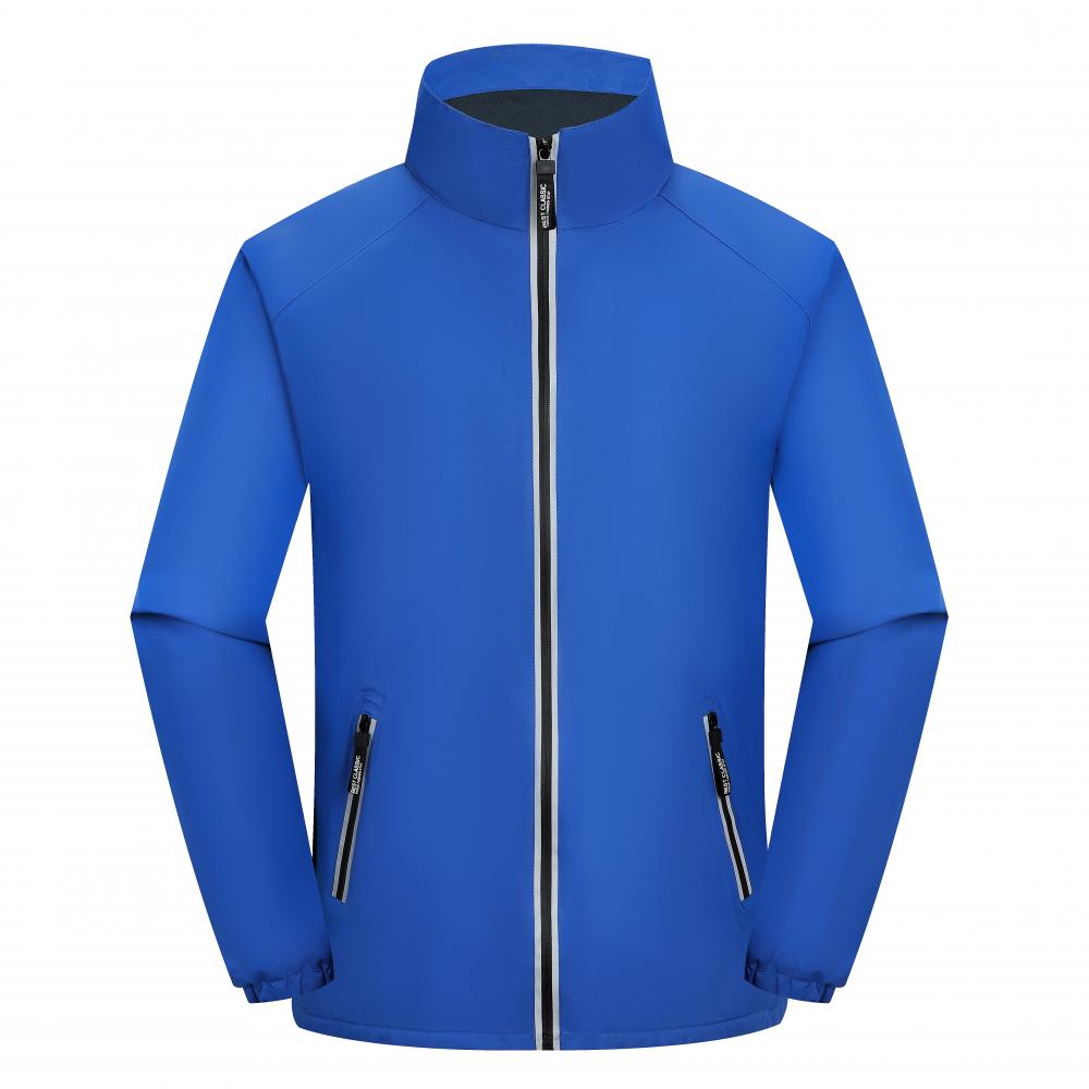 F8801 Single-layer Fleece Windproof, Waterproof, Warm, Stand Up Collar Submachine Jacket With Integrated Thickening