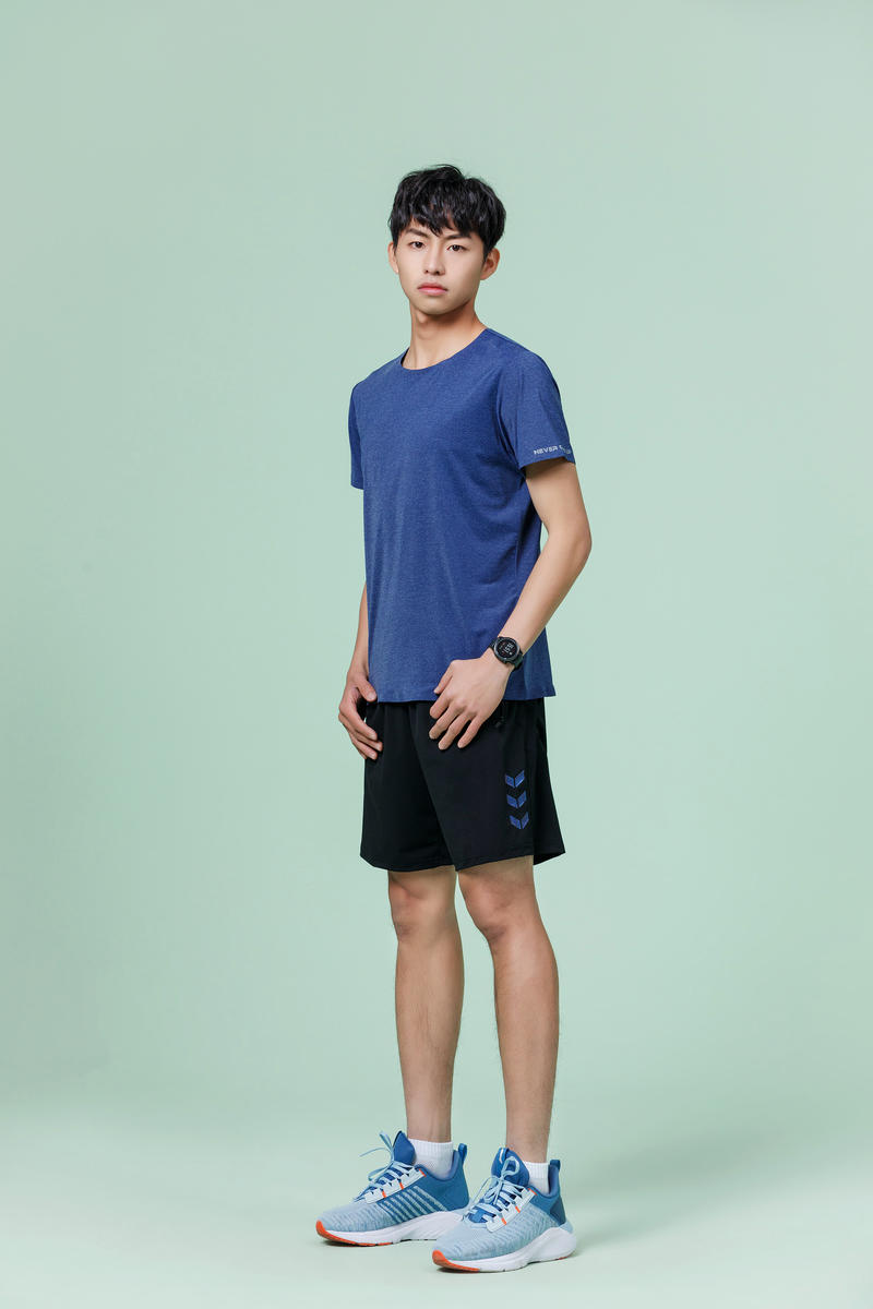 R277 # Round Neck Running Shirt Short Sleeve Round Neck