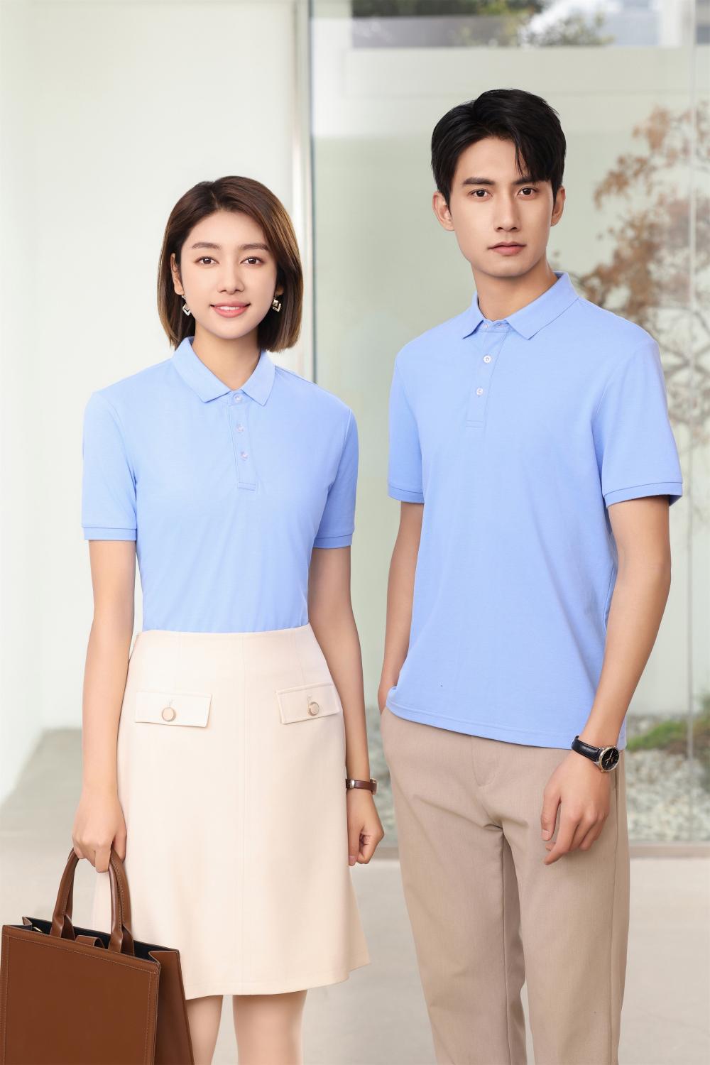 BT6688 Mulberry Silk Solid Color Polo Short Sleeve Collar