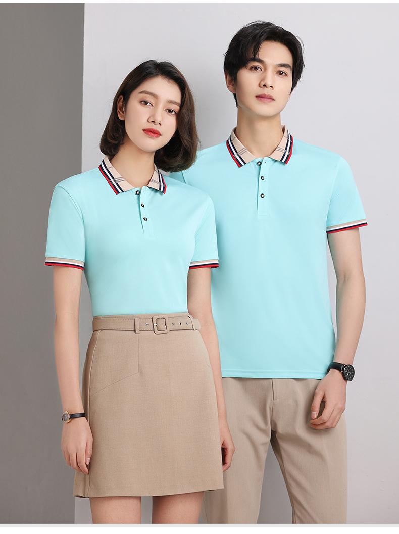 F0010 Ice Silk Collar Short Sleeve Polo Shirt Polo Short Sleeve Collar