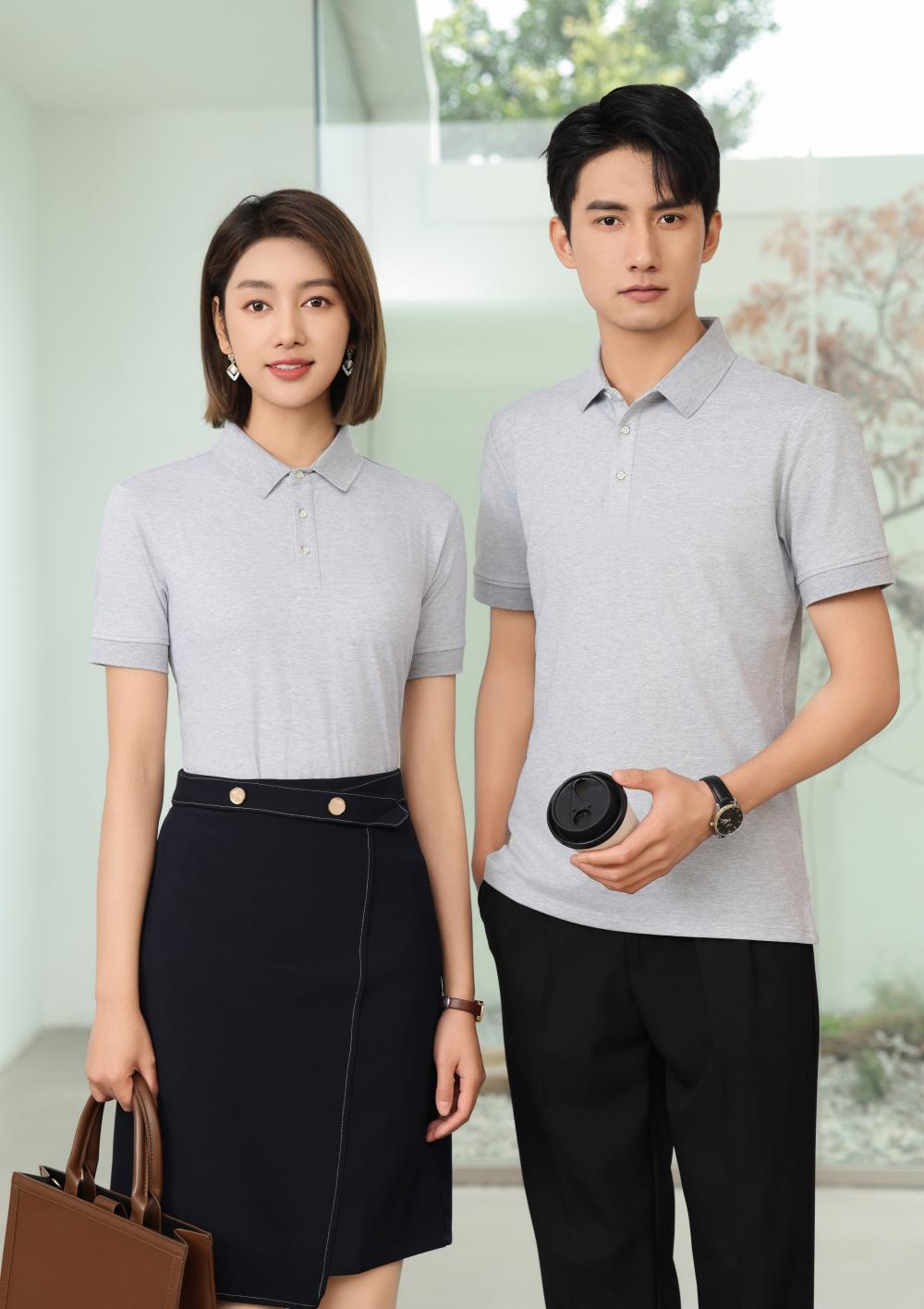 BT6688 Mulberry Silk Solid Color Polo Short Sleeve Collar