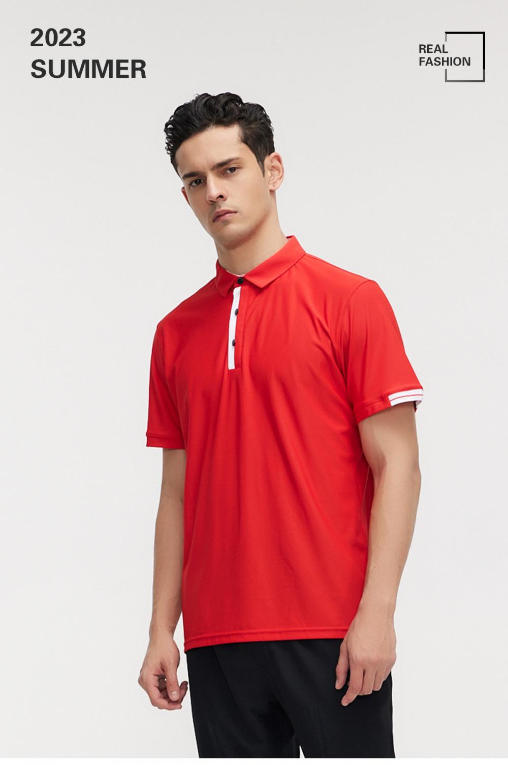 R329 # POLO Short Sleeve T-shirt Polo Short Sleeve Collar