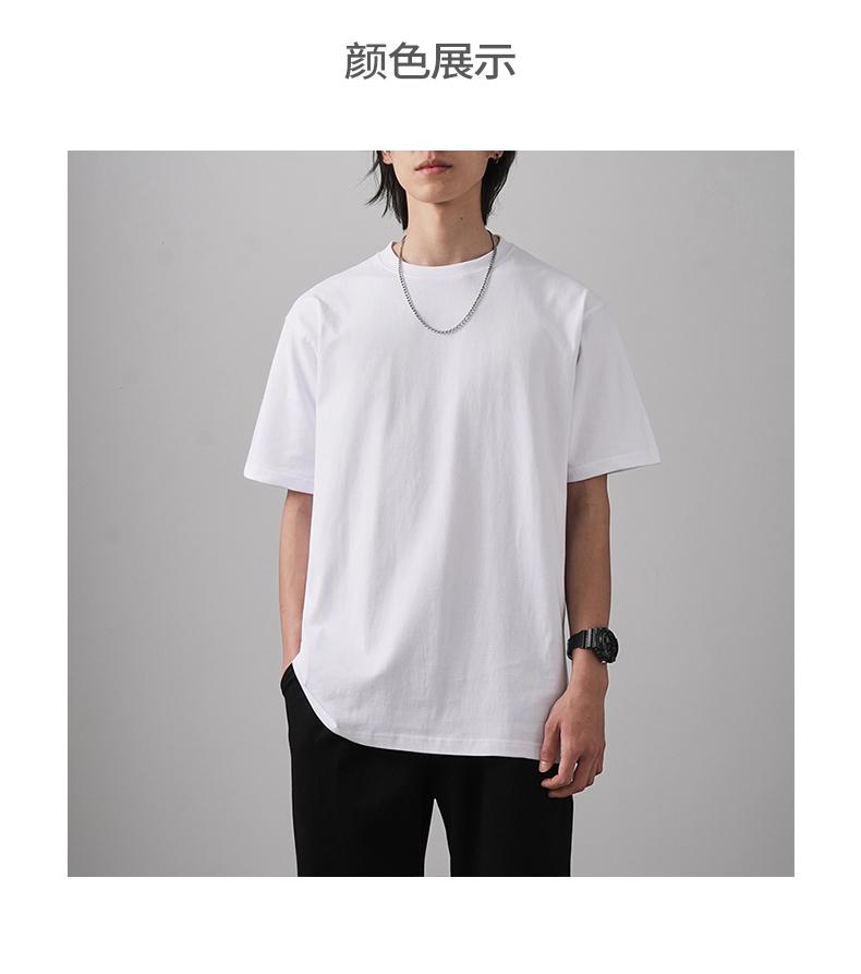 A5008 Roll King Sea 220g Round Neck Pure Cotton Short Sleeved T-shirt Short Sleeved Round Neck