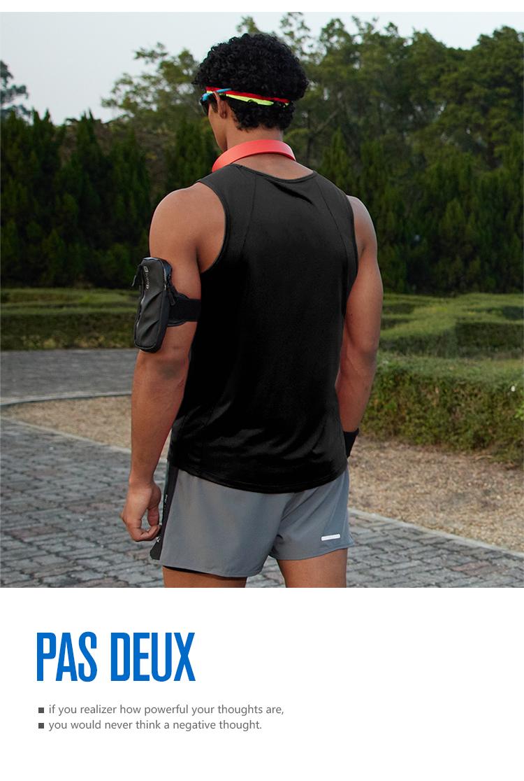 R353-B # [Pure Light Plate] Sports Running Casual Tank Top T-shirt Sleeveless Round Neck