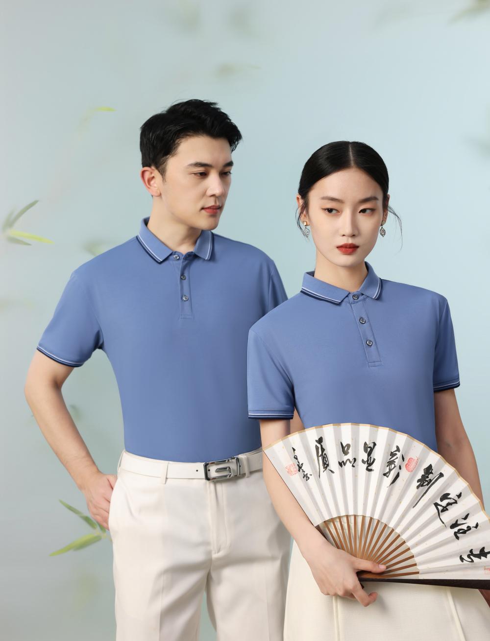 CX152 Shirt Collar Polo Short Sleeved Lapel