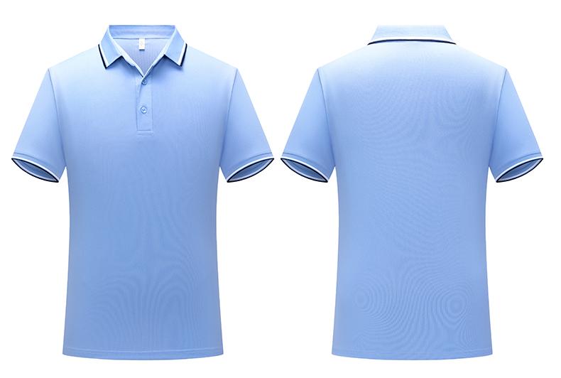 2302 Parallel Bar Lapel Polo Short Sleeved Lapel