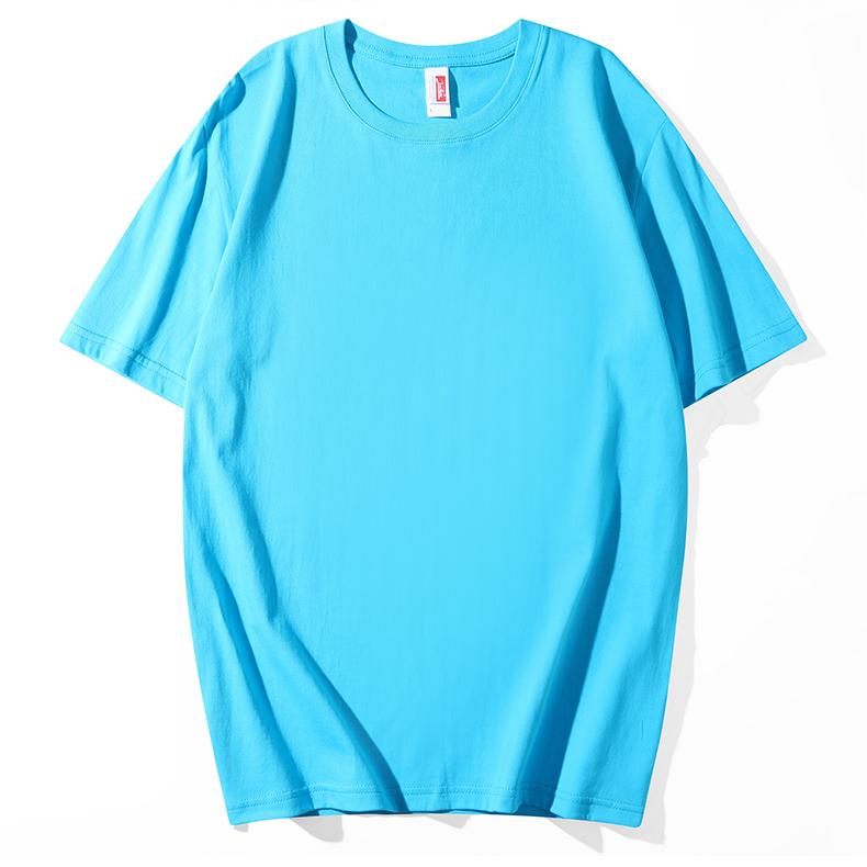 A5004-200g Regular Short Sleeved Round Neck Pure Cotton T-shirt