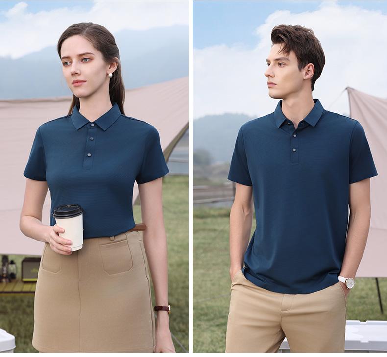 57713 # Casual Business Polo Shirt Polo Short Sleeve Collar