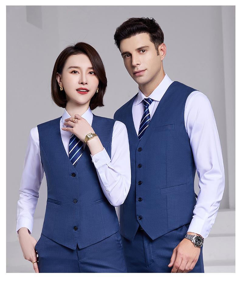 8898 BYD Haze Blue/Double Button Bead Edge -350g Suit Business And Leisure