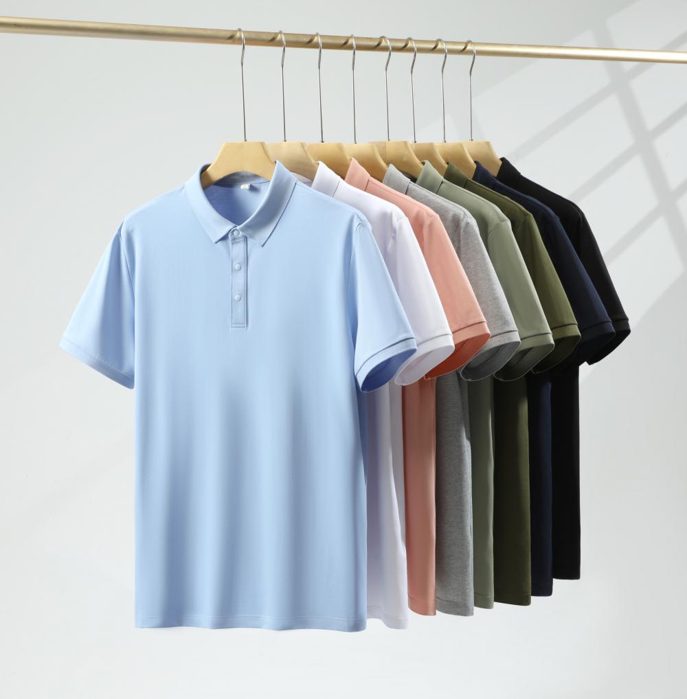 KF8089 # Fashion Polo Shirt Polo Short Sleeve Collar