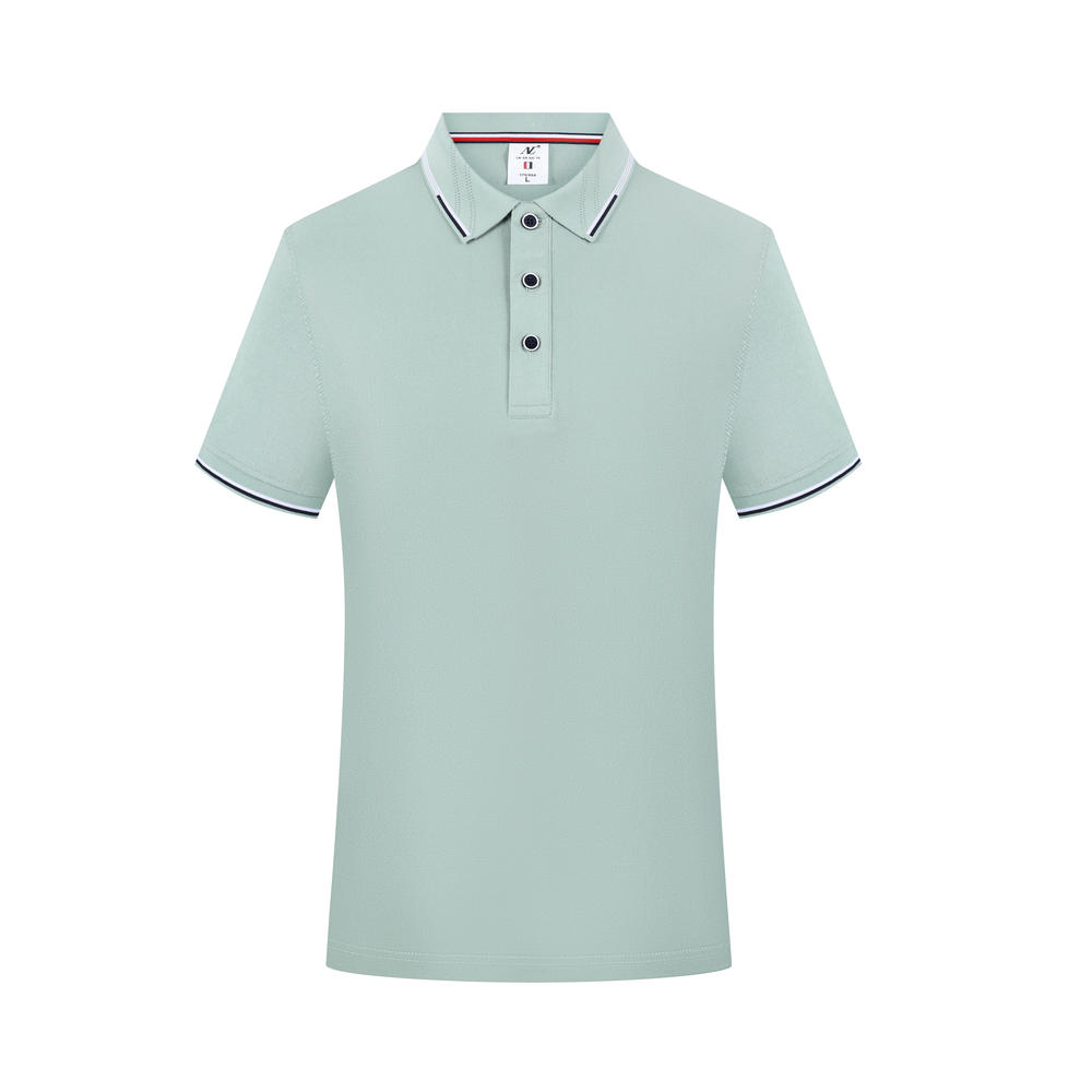 CX698 Jacquard Collar Polo Short Sleeve Collar