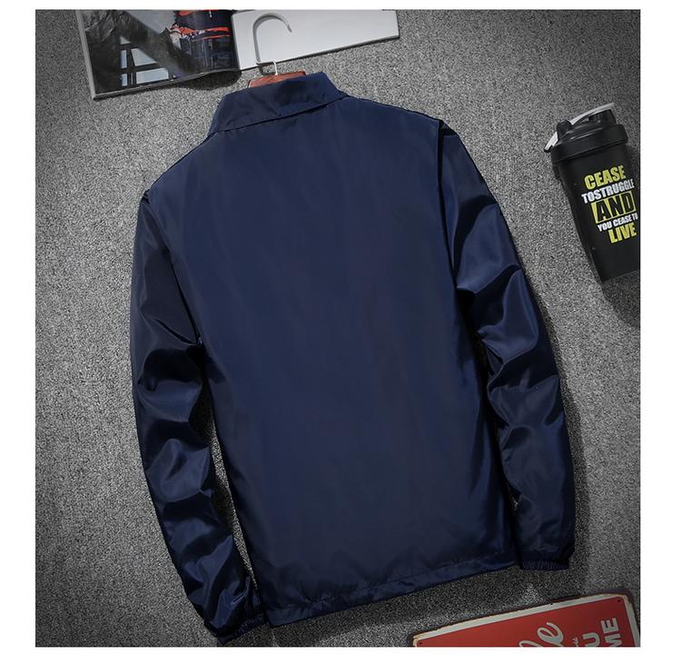 F1618 Stand Collar Single-layer Thin Spring And Autumn Windbreaker Windproof Jacket