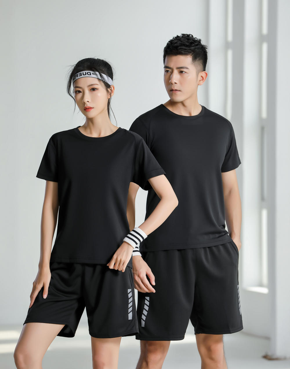 CX2918 Water Cube Round Neck T-shirt Short Sleeve Round Neck