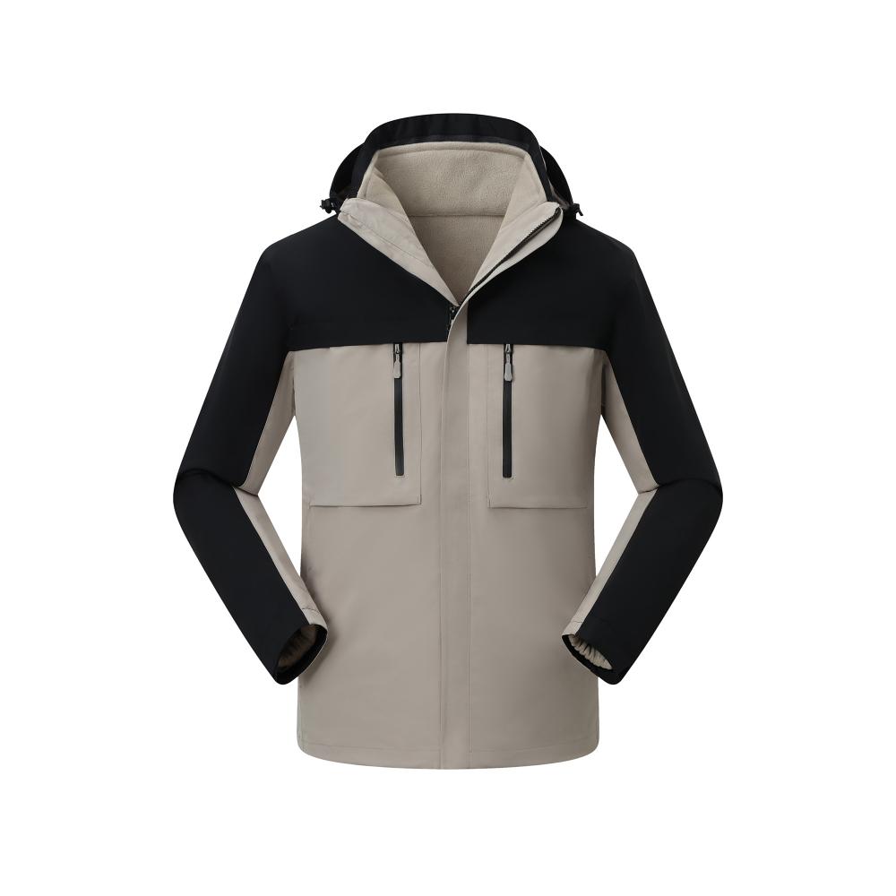 CX8815 Three In One Color Blocked Down Detachable Jacket