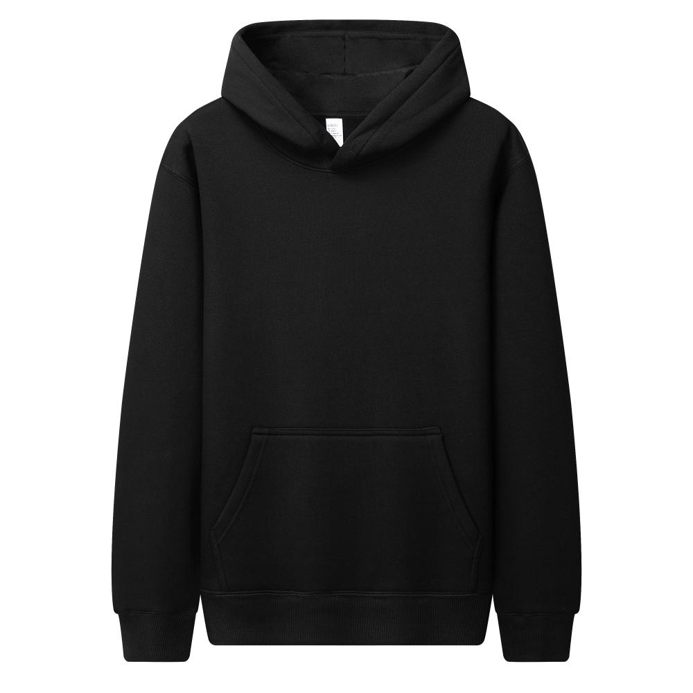 Composite Cotton Fleece Fleece Hooded Front Shoulder Sweatshirt Hooded Hood