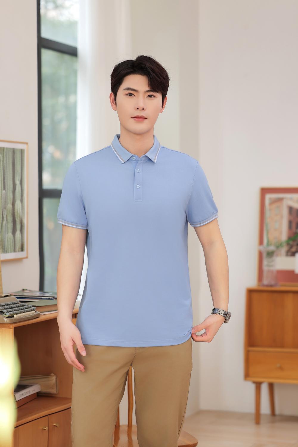 KF2226 # Fashion Polo Shirt Polo Short Sleeve Collar