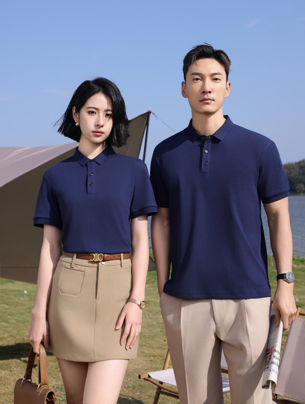 7319 (Camellia) Dynamic Beaded Shirt Collar, Polo Short Sleeve Collar