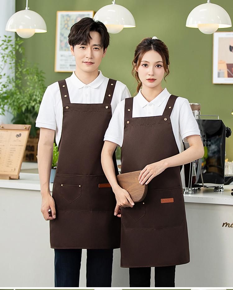 CX2306 Canvas Waterproof Widened Shoulder Strap Adjustable Apron Double Shoulder Buckle