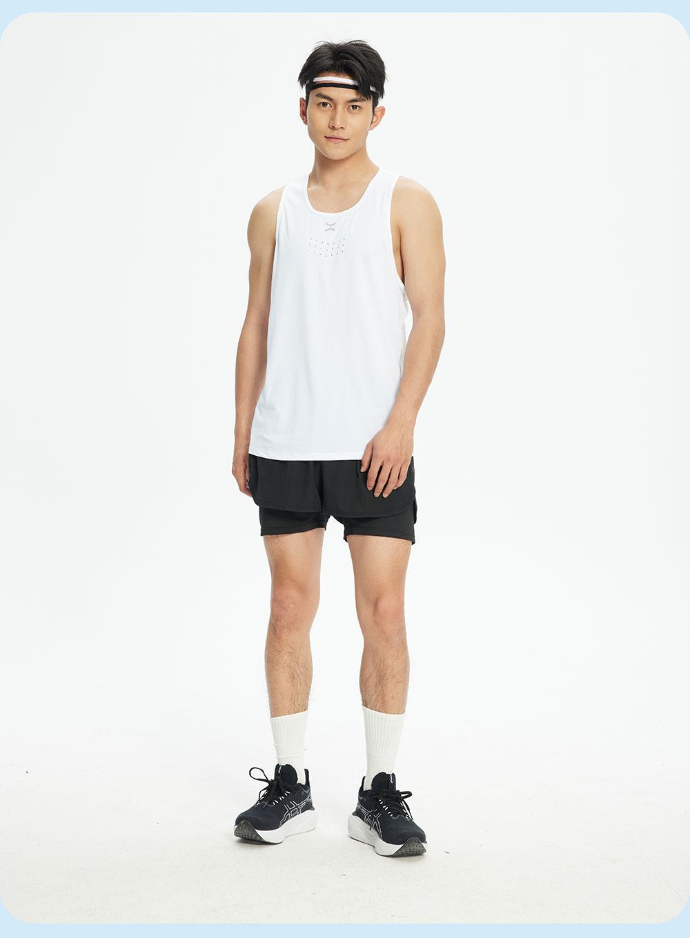 R357 # Sports Running Casual Vest T-shirt Sleeveless Round Neck