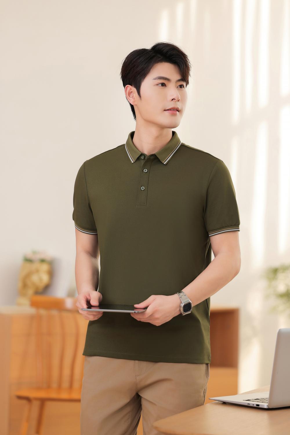 KF2226 # Fashion Polo Shirt Polo Short Sleeve Collar