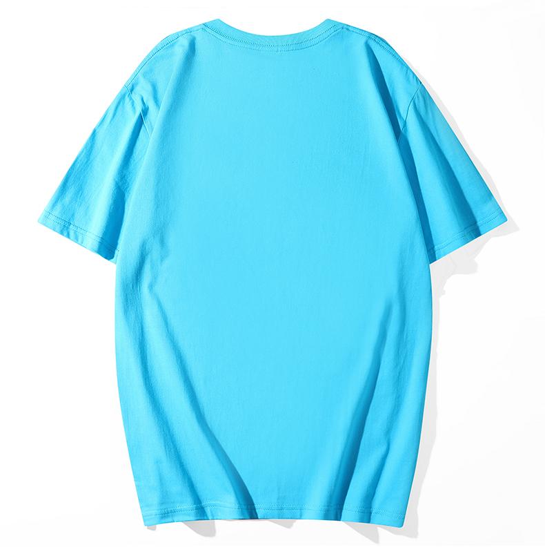 A5004-200g Regular Short Sleeved Round Neck Pure Cotton T-shirt