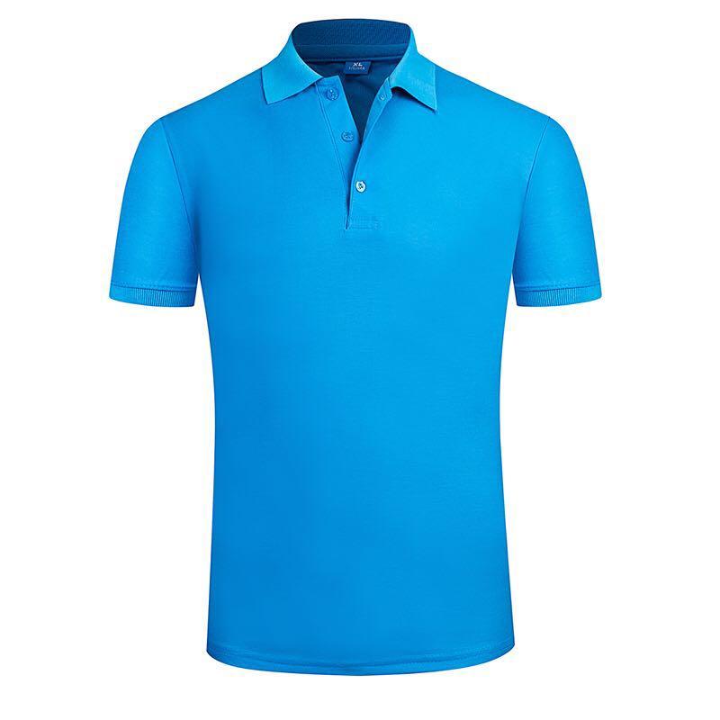 179TBL Solid Color Bead Polo Short Sleeved Lapel