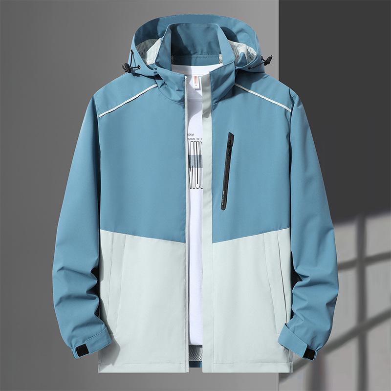 889 Color Blocked Assault Suit Trendy Brand Single-layer Thin Style Spring And Autumn Waterproof Windbreaker Outdoor Jacket