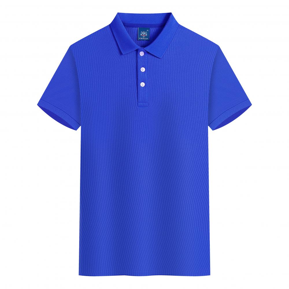 F2011-210g 50% Island Cotton 50% Ice Ion Fiber Solid Color Polo Shirt Polo Short Sleeved Collar